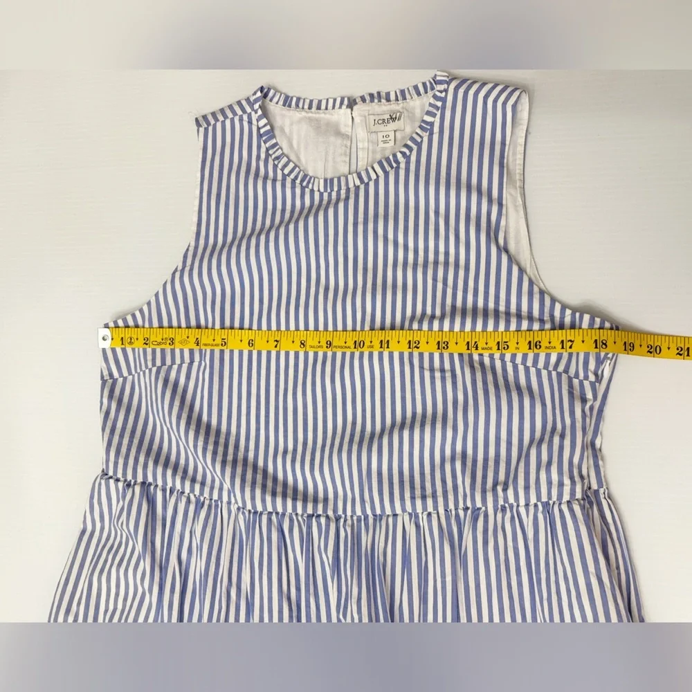 J. Crew Sleeveless Tiered Midi Dress in Cotton Poplin - 10 - Picture 13 of 13